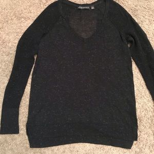 Rock & Republic Black With Silver Sparkle Top